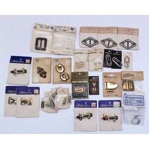 Large Lot of Vintage Buckles-  No Sew -- Everything in photos included